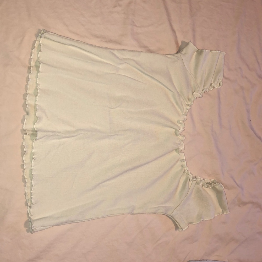 Brandy Melville light yellow crop top